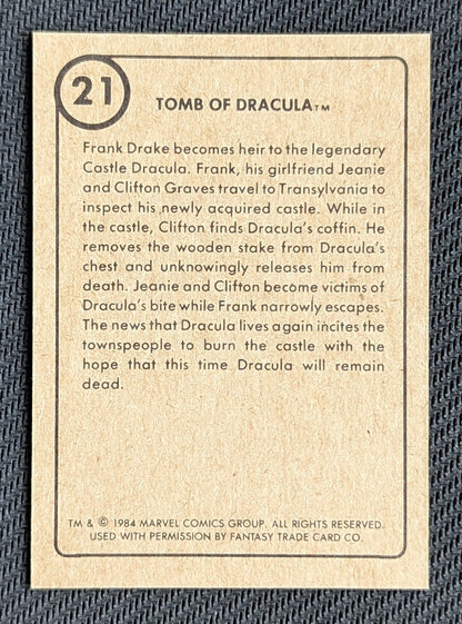 #21 Tomb Of Dracula - Marvel First Issue Covers 1984